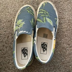Floral pattern vans, size 9